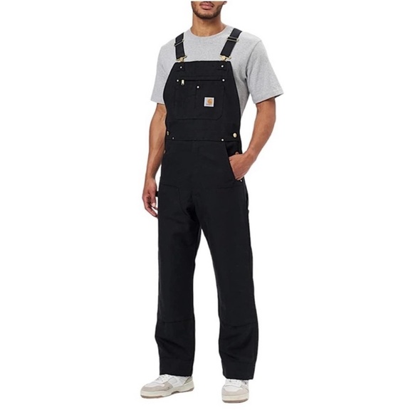 Carhartt Other - New Carhartt Men's Duck Bib Unlined Overalls R01 Relaxed Fit Black 38x34